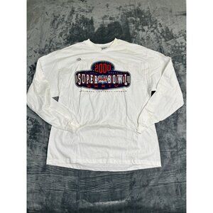 Vtg NWT Puma 2X White Long Sleeve Super Bowl 2000 Atlanta Georgia NFL Shirt